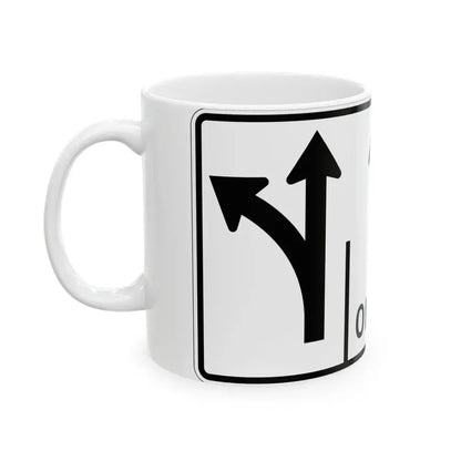 MUTCD-OH R3-H8cgg (Ohio) (Road Sign) White Coffee Mug - Go Mug Yourself