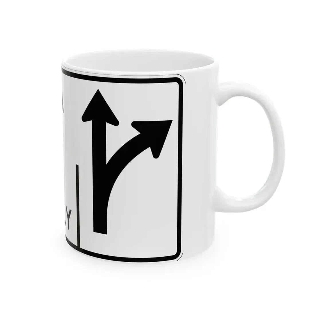 MUTCD-OH R3-H8cgg (Ohio) (Road Sign) White Coffee Mug - Go Mug Yourself