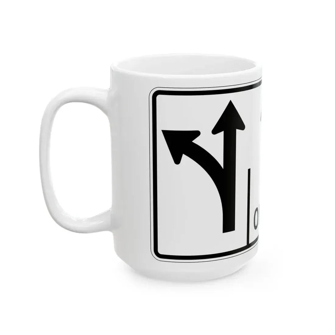 MUTCD-OH R3-H8cgg (Ohio) (Road Sign) White Coffee Mug - Go Mug Yourself