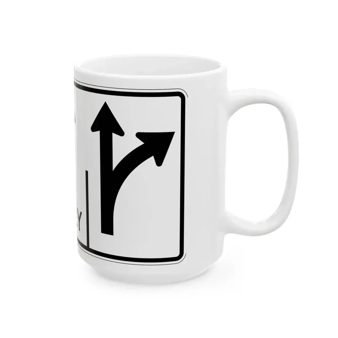 MUTCD-OH R3-H8cgg (Ohio) (Road Sign) White Coffee Mug - Go Mug Yourself