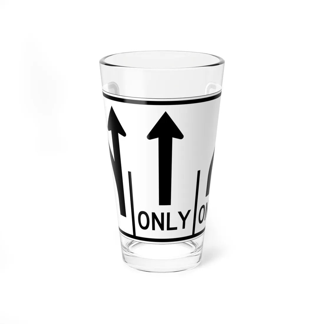 MUTCD-OH R3-H8ch (Ohio) (Road Sign) Pint Glass 16oz 16oz - Go Mug Yourself