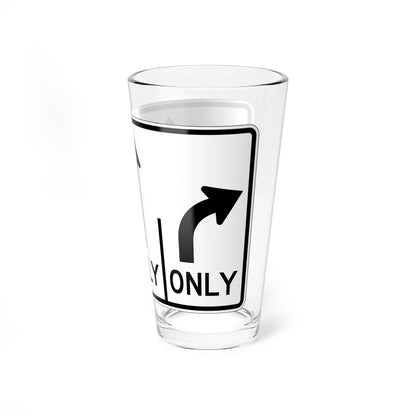 MUTCD-OH R3-H8ch (Ohio) (Road Sign) Pint Glass 16oz - Go Mug Yourself