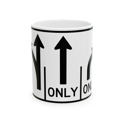 MUTCD-OH R3-H8ch (Ohio) (Road Sign) White Coffee Mug 11oz - Go Mug Yourself