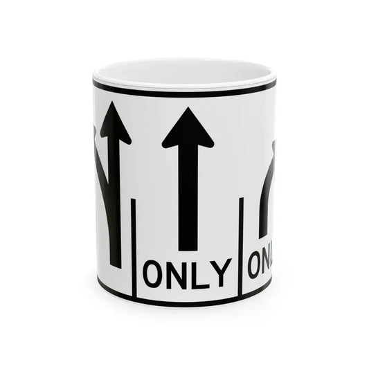 MUTCD-OH R3-H8ch (Ohio) (Road Sign) White Coffee Mug 11oz - Go Mug Yourself