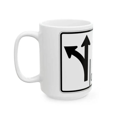 MUTCD-OH R3-H8ch (Ohio) (Road Sign) White Coffee Mug - Go Mug Yourself