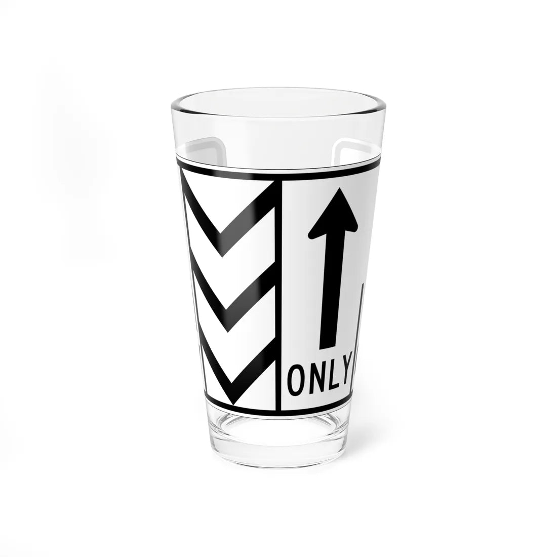 MUTCD-OH R3-H8chh (Ohio) (Road Sign) Pint Glass 16oz 16oz - Go Mug Yourself