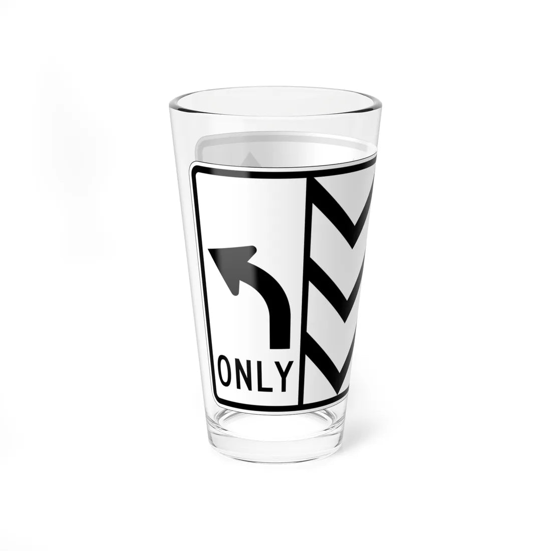 MUTCD-OH R3-H8chh (Ohio) (Road Sign) Pint Glass 16oz - Go Mug Yourself