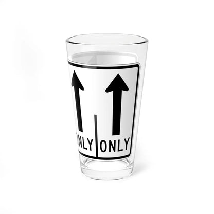 MUTCD-OH R3-H8chh (Ohio) (Road Sign) Pint Glass 16oz - Go Mug Yourself