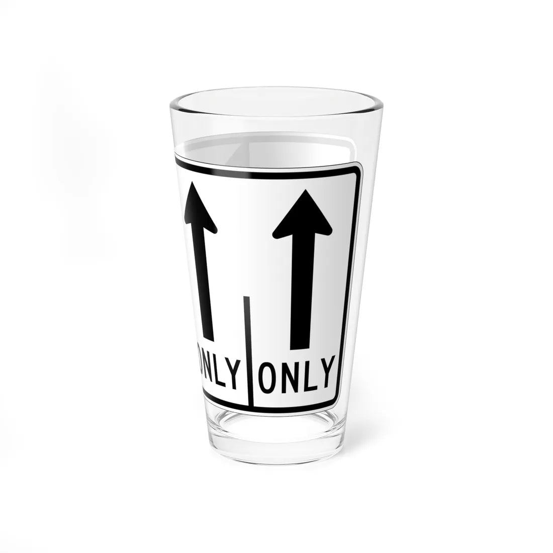 MUTCD-OH R3-H8chh (Ohio) (Road Sign) Pint Glass 16oz - Go Mug Yourself