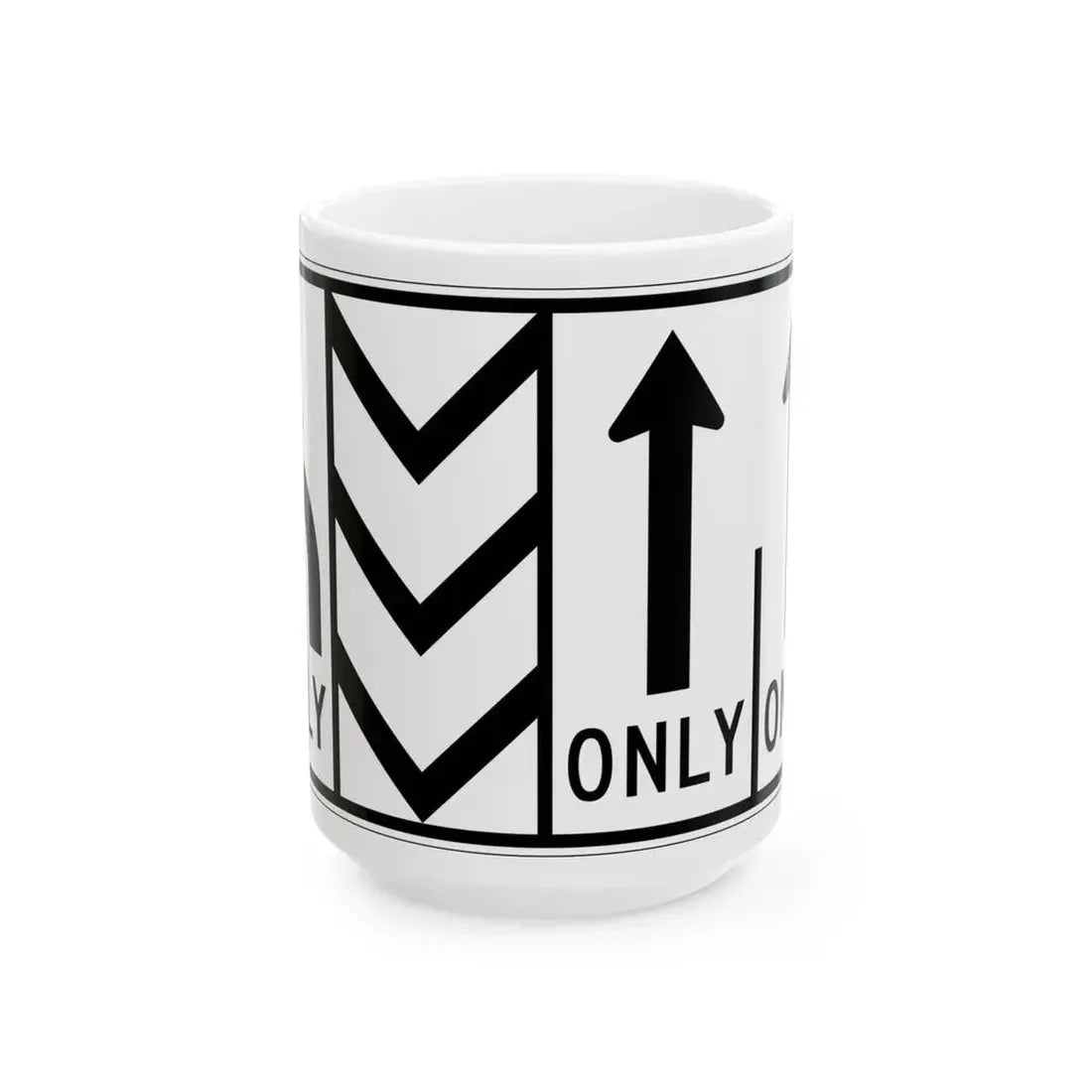 MUTCD-OH R3-H8chh (Ohio) (Road Sign) White Coffee Mug 15oz - Go Mug Yourself