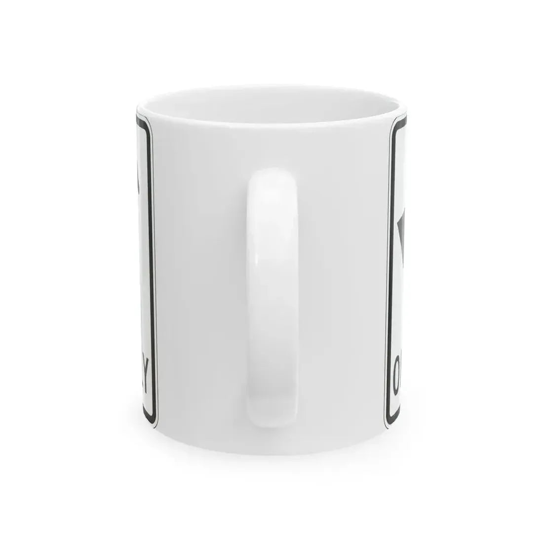 MUTCD-OH R3-H8chh (Ohio) (Road Sign) White Coffee Mug - Go Mug Yourself