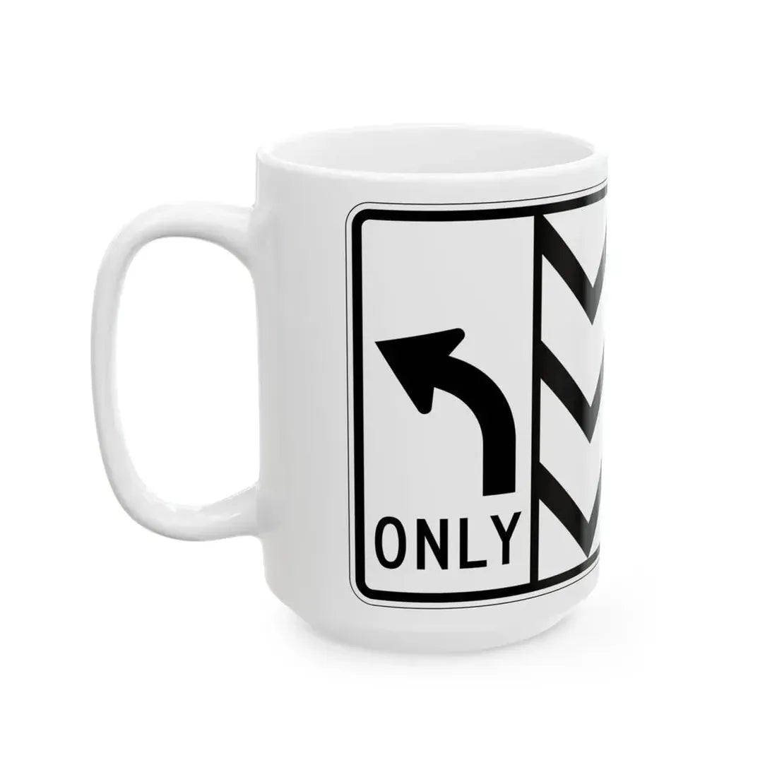 MUTCD-OH R3-H8chh (Ohio) (Road Sign) White Coffee Mug - Go Mug Yourself