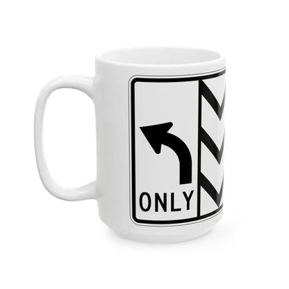 MUTCD-OH R3-H8chh (Ohio) (Road Sign) White Coffee Mug - Go Mug Yourself