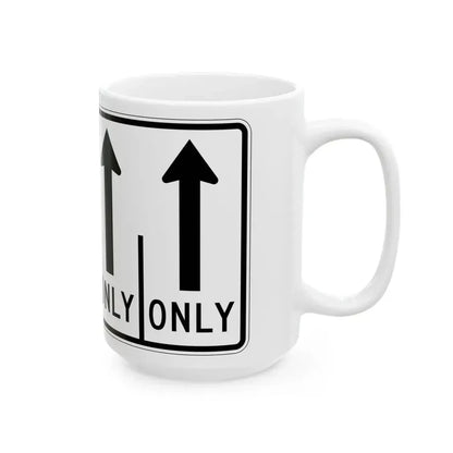 MUTCD-OH R3-H8chh (Ohio) (Road Sign) White Coffee Mug - Go Mug Yourself