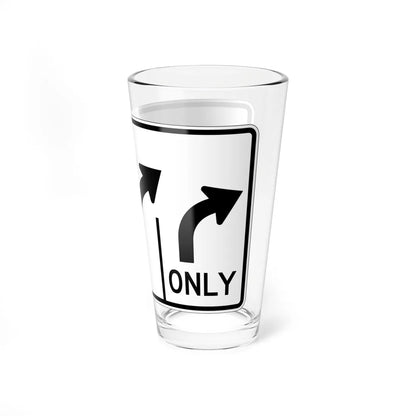 MUTCD-OH R3-H8cj (Ohio) (Road Sign) Pint Glss 16oz - Go Mug Yourself