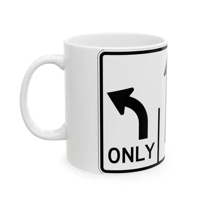 MUTCD-OH R3-H8cj (Ohio) (Road Sign) White Coffee Mug - Go Mug Yourself