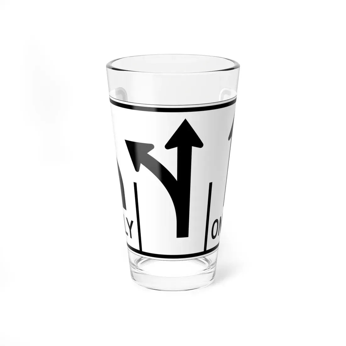 MUTCD-OH R3-H8ck (Ohio) (Road Sign) Pint Glass 16oz 16oz - Go Mug Yourself