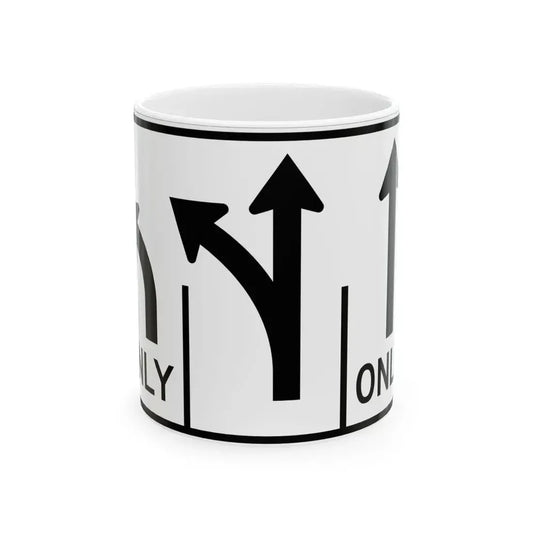 MUTCD-OH R3-H8ck (Ohio) (Road Sign) White Coffee Mug 11oz - Go Mug Yourself