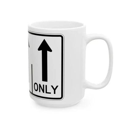 MUTCD-OH R3-H8ck (Ohio) (Road Sign) White Coffee Mug - Go Mug Yourself