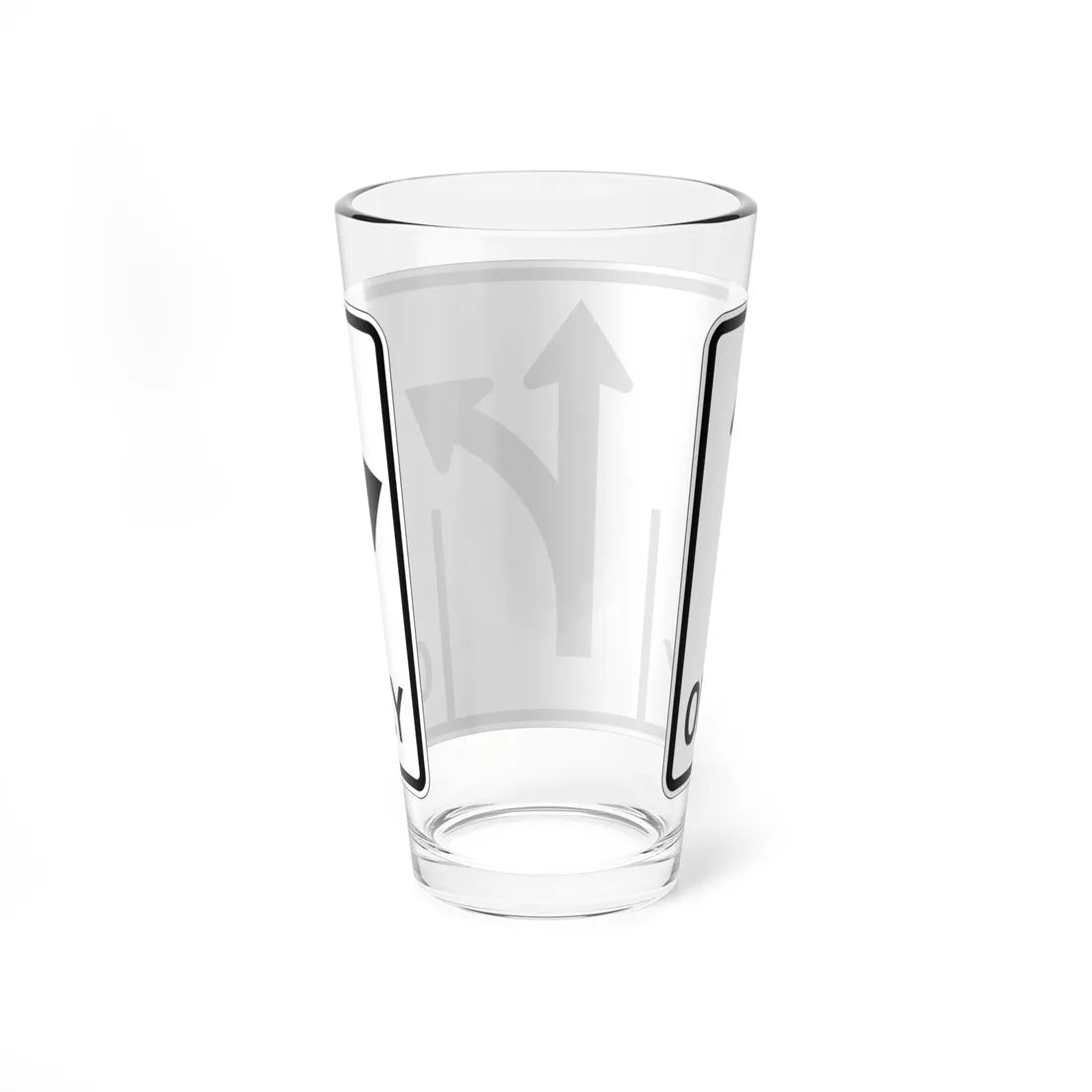 MUTCD-OH R3-H8cm (Ohio) (Road Sign) Pint Glss 16oz - Go Mug Yourself