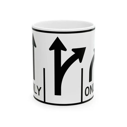 MUTCD-OH R3-H8cm (Ohio) (Road Sign) White Coffee Mug 11oz - Go Mug Yourself