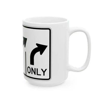 MUTCD-OH R3-H8cm (Ohio) (Road Sign) White Coffee Mug - Go Mug Yourself