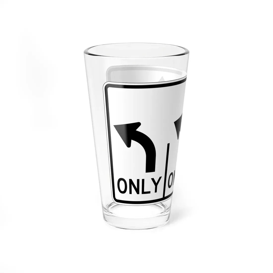 MUTCD-OH R3-H8cn (Ohio) (Road Sign) Pint Glass 16oz - Go Mug Yourself