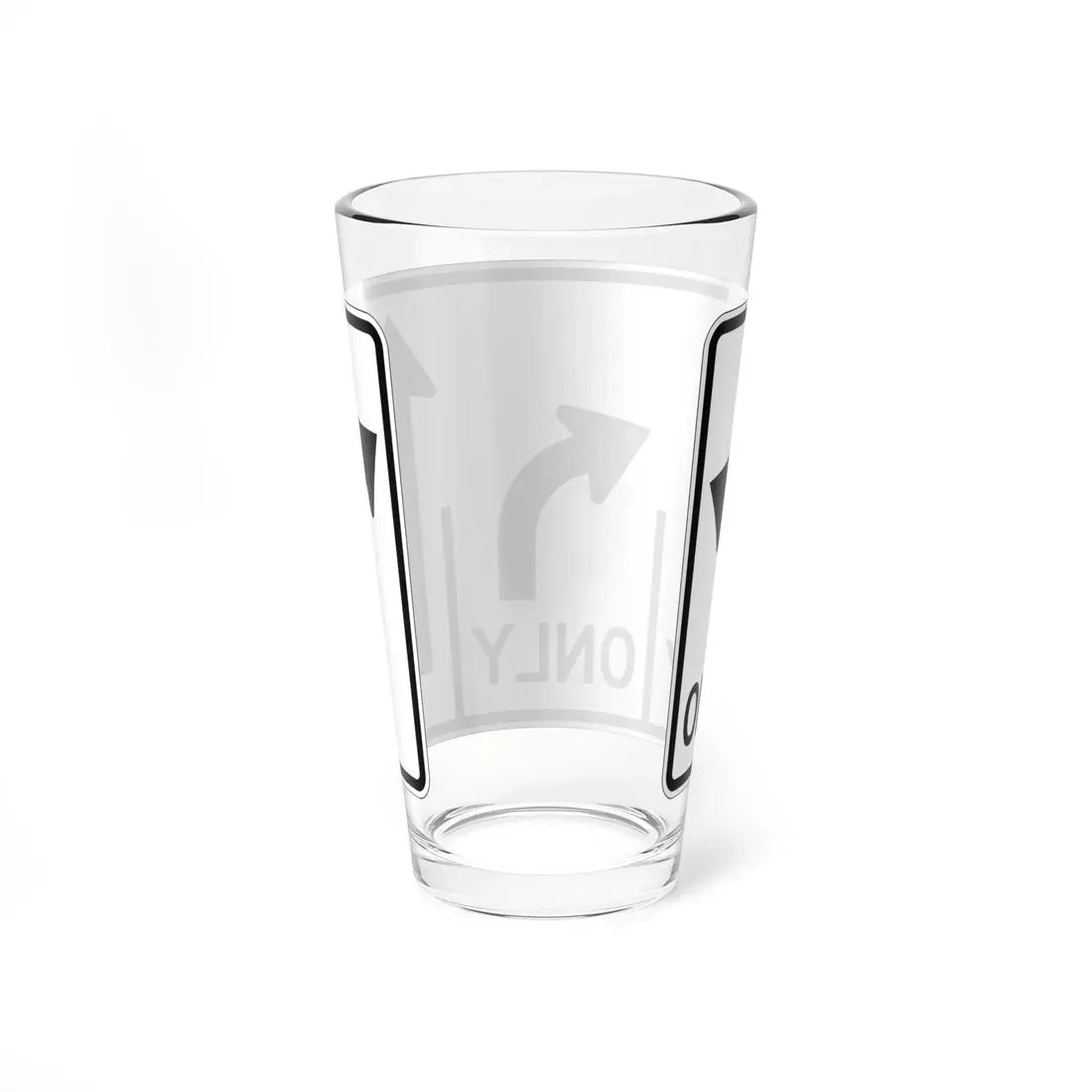 MUTCD-OH R3-H8cn (Ohio) (Road Sign) Pint Glass 16oz - Go Mug Yourself