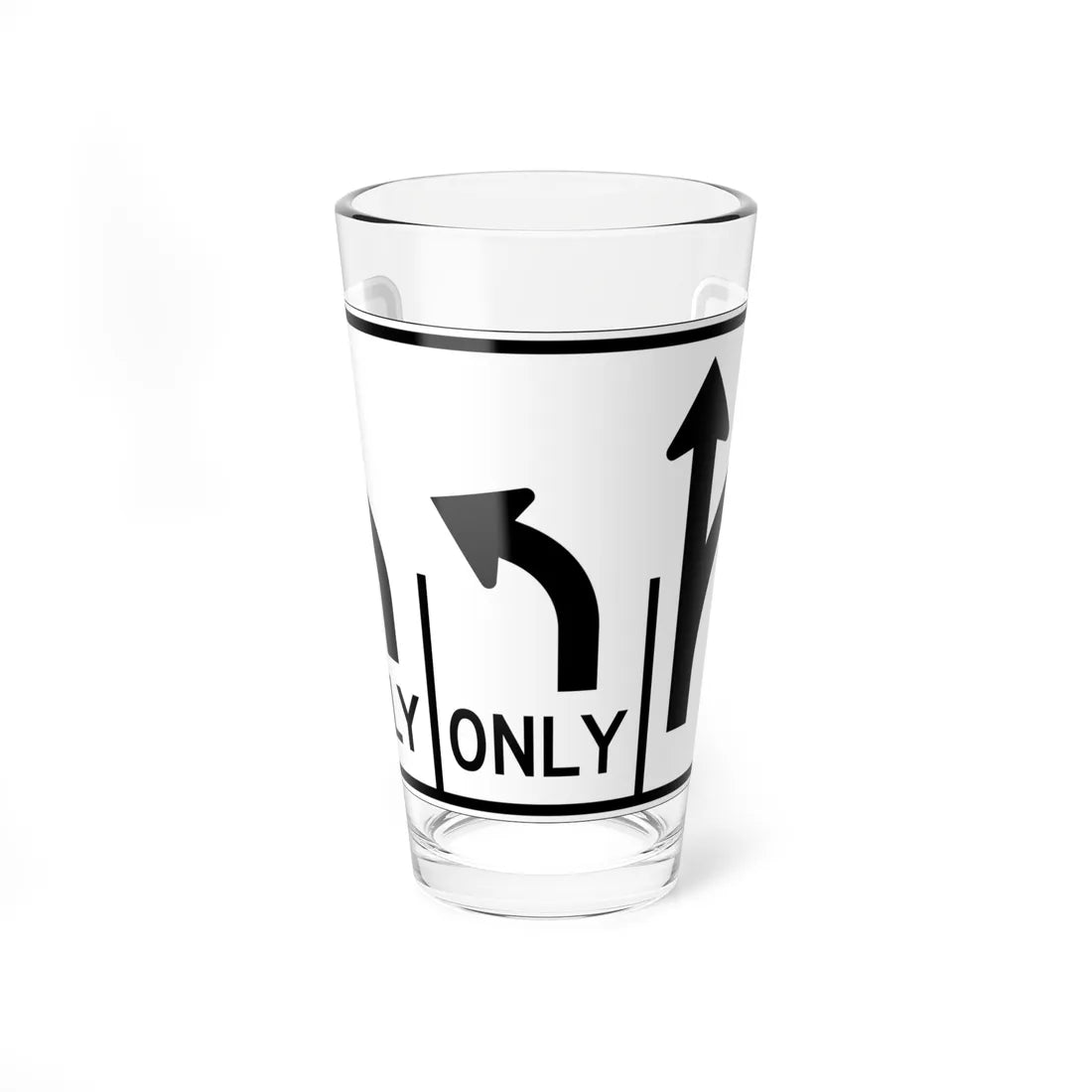 MUTCD-OH R3-H8cn (Ohio) (Road Sign) Pint Glss 16oz 16oz - Go Mug Yourself