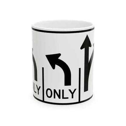 MUTCD-OH R3-H8cn (Ohio) (Road Sign) White Coffee Mug 11oz - Go Mug Yourself