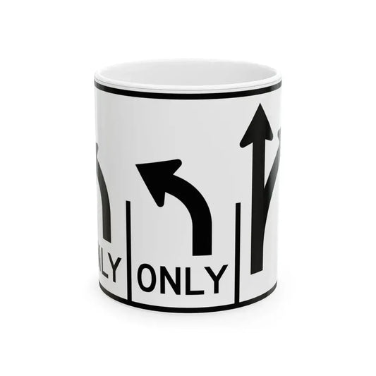 MUTCD-OH R3-H8cn (Ohio) (Road Sign) White Coffee Mug 11oz - Go Mug Yourself