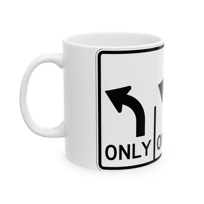 MUTCD-OH R3-H8cn (Ohio) (Road Sign) White Coffee Mug - Go Mug Yourself