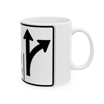 MUTCD-OH R3-H8cn (Ohio) (Road Sign) White Coffee Mug - Go Mug Yourself