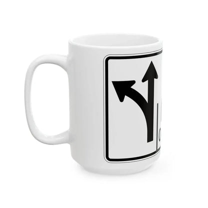 MUTCD-OH R3-H8cp (Ohio) (Road Sign) White Coffee Mug - Go Mug Yourself