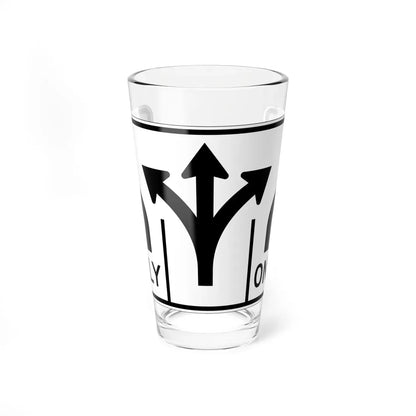 MUTCD-OH R3-H8cs (Ohio) (Road Sign) Pint Glass 16oz 16oz - Go Mug Yourself