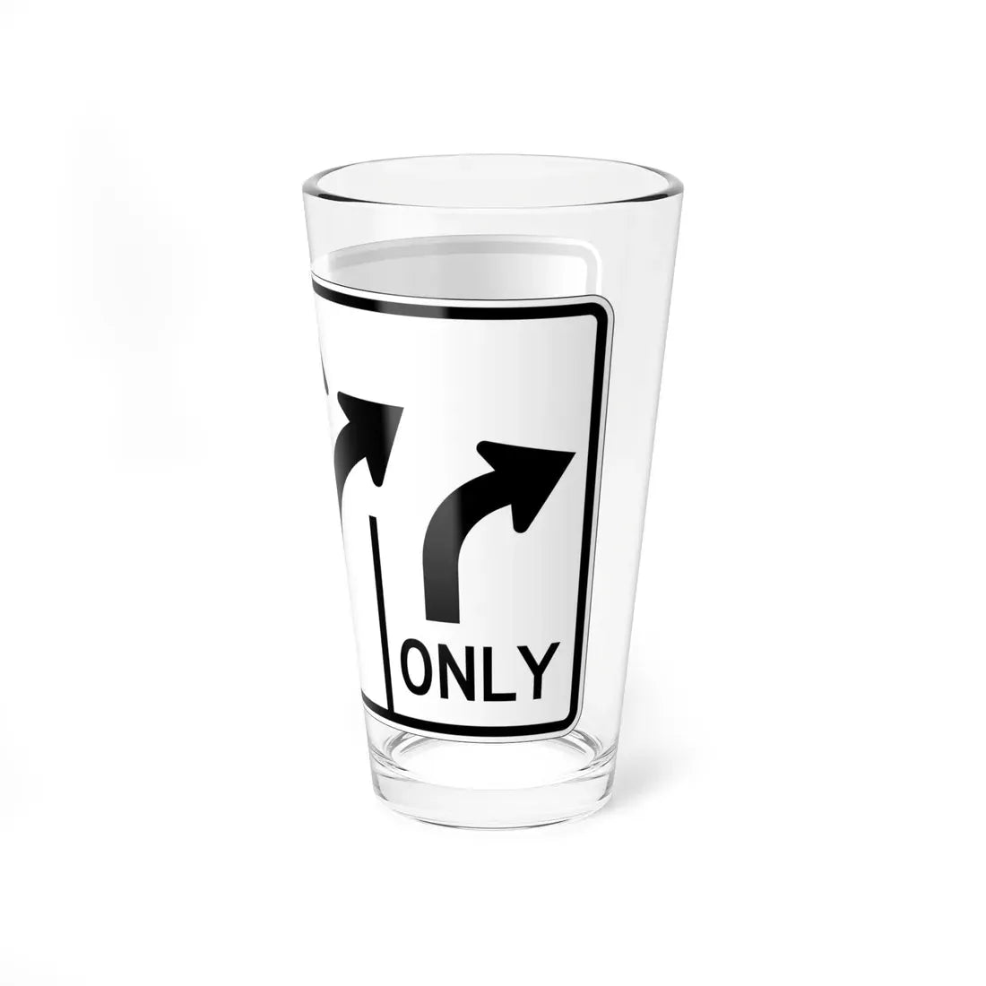 MUTCD-OH R3-H8cs (Ohio) (Road Sign) Pint Glass 16oz - Go Mug Yourself