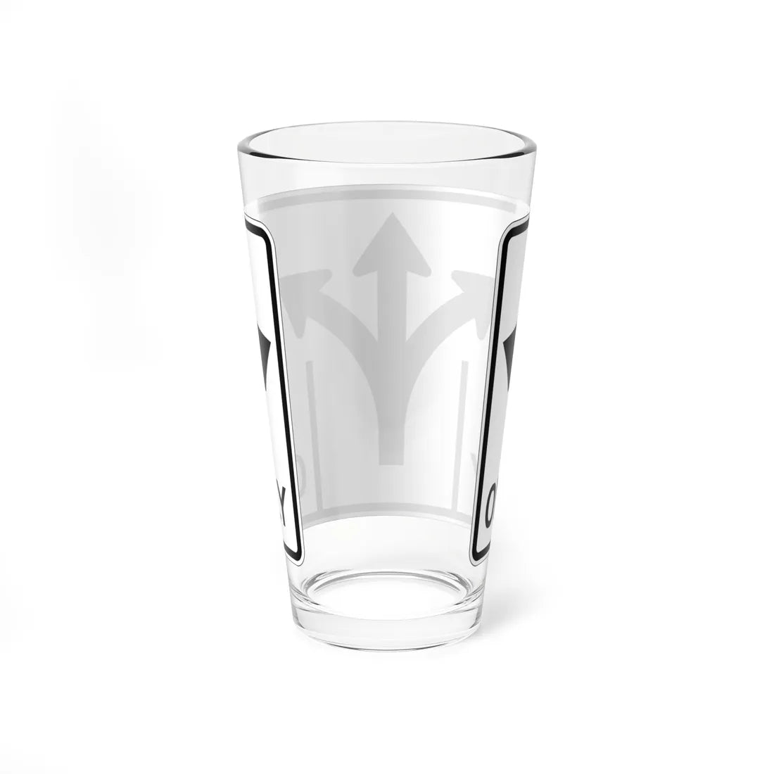 MUTCD-OH R3-H8cs (Ohio) (Road Sign) Pint Glss 16oz - Go Mug Yourself