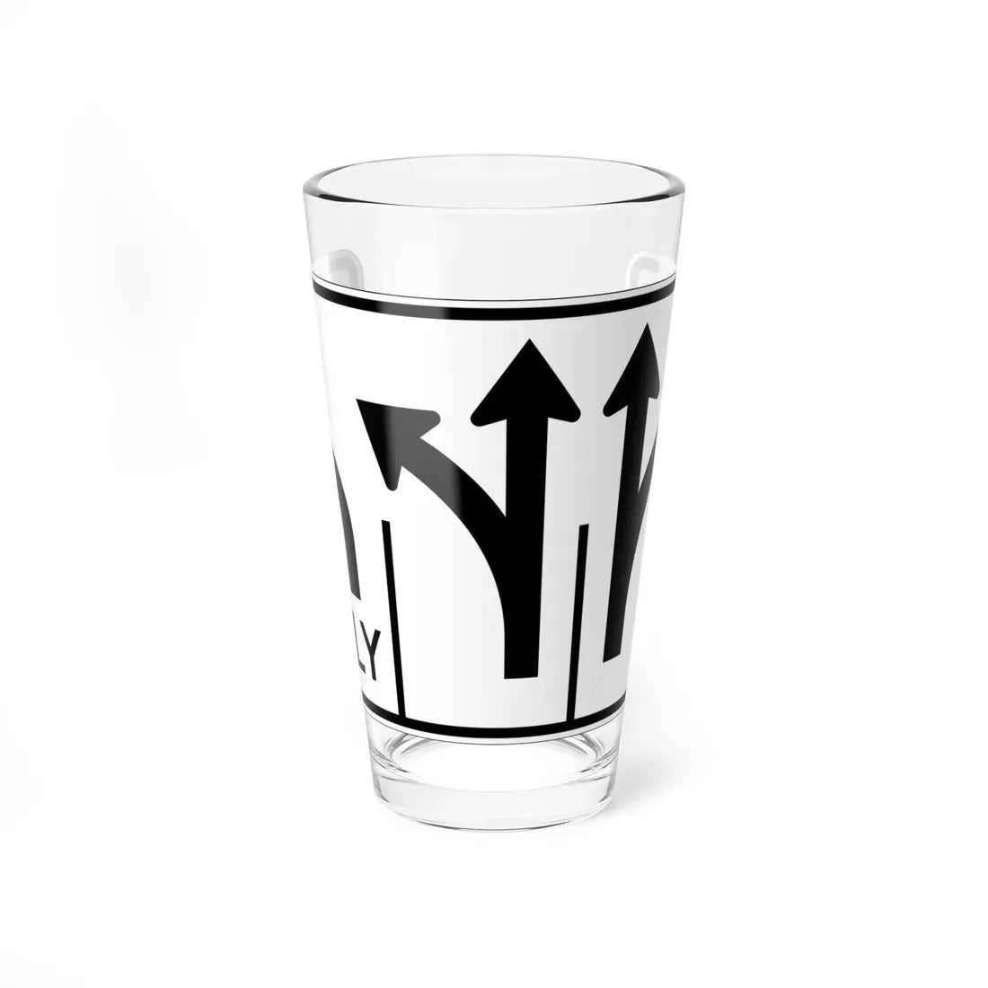 MUTCD-OH R3-H8ct (Ohio) (Road Sign) Pint Glass 16oz 16oz - Go Mug Yourself