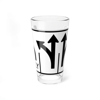 MUTCD-OH R3-H8ct (Ohio) (Road Sign) Pint Glass 16oz 16oz - Go Mug Yourself