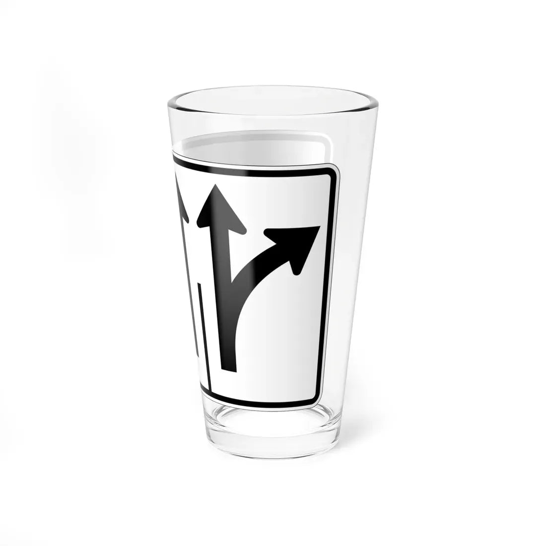 MUTCD-OH R3-H8ct (Ohio) (Road Sign) Pint Glass 16oz - Go Mug Yourself