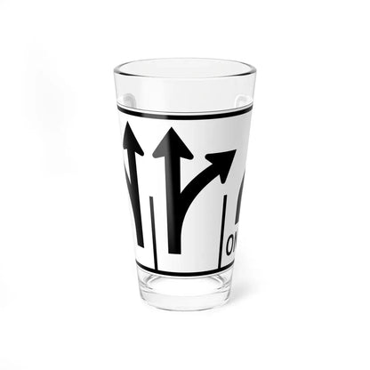 MUTCD-OH R3-H8cu (Ohio) (Road Sign) Pint Glass 16oz 16oz - Go Mug Yourself