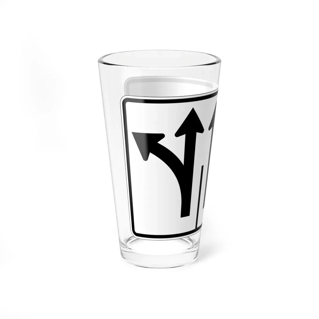 MUTCD-OH R3-H8cu (Ohio) (Road Sign) Pint Glass 16oz - Go Mug Yourself