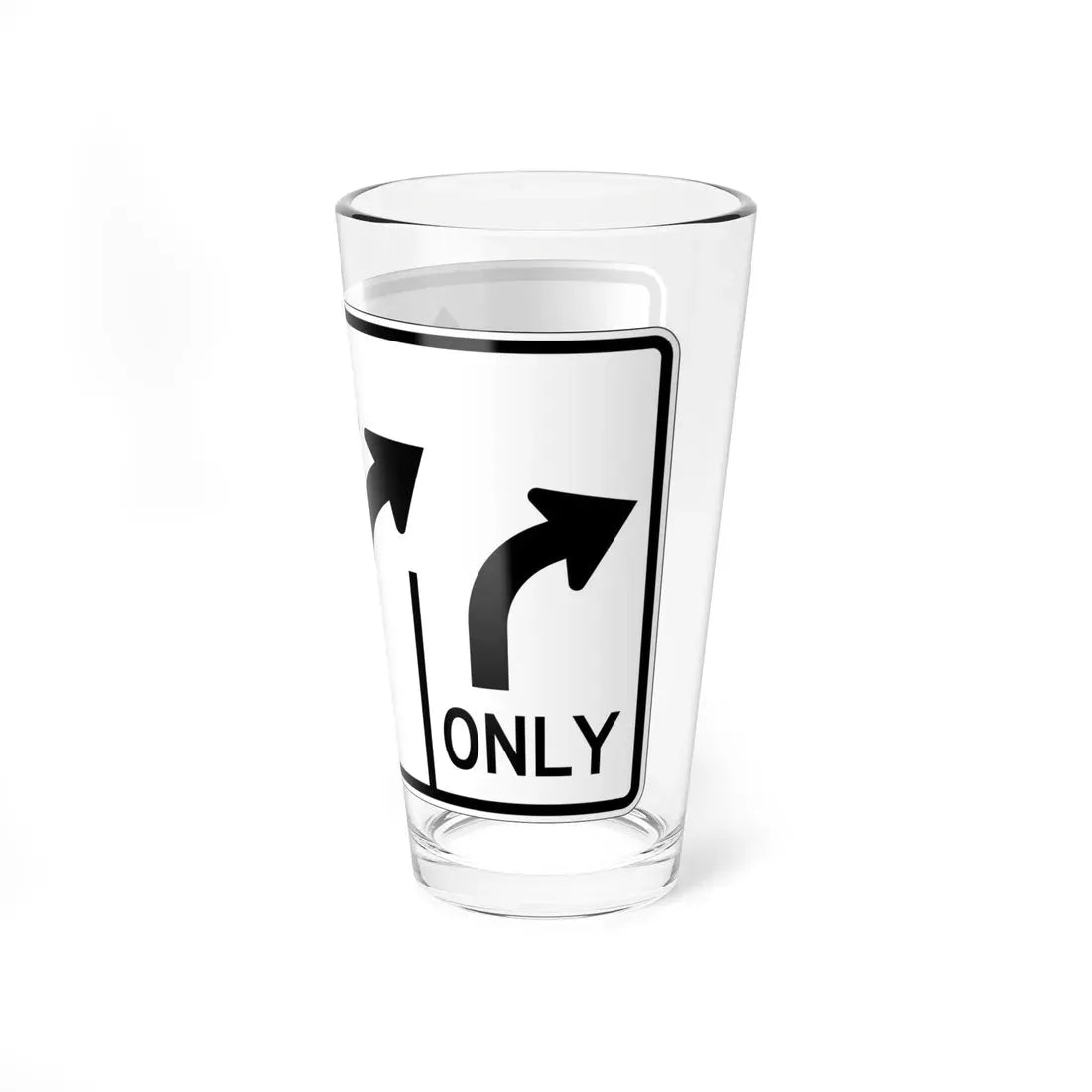 MUTCD-OH R3-H8cu (Ohio) (Road Sign) Pint Glass 16oz - Go Mug Yourself
