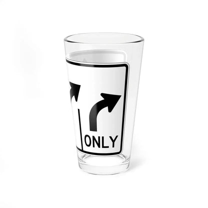 MUTCD-OH R3-H8cu (Ohio) (Road Sign) Pint Glass 16oz - Go Mug Yourself