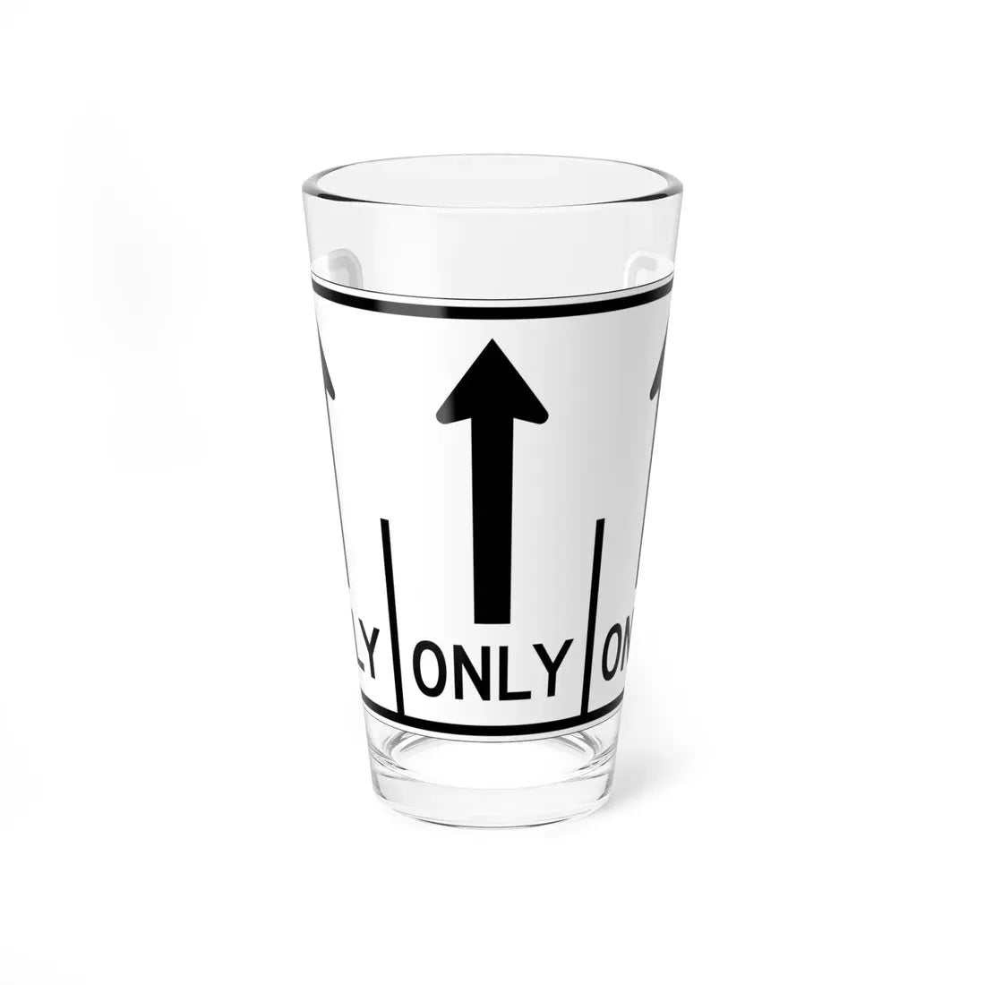 MUTCD-OH R3-H8cv (Ohio) (Road Sign) Pint Glass 16oz 16oz - Go Mug Yourself