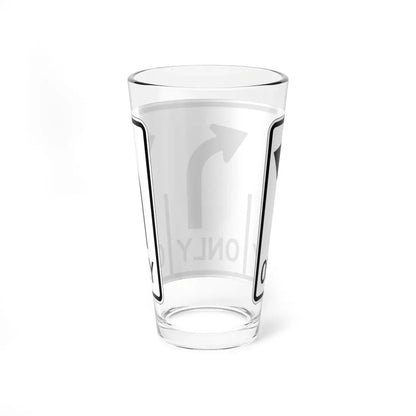 MUTCD-OH R3-H8cw (Ohio) (Road Sign) Pint Glass 16oz - Go Mug Yourself