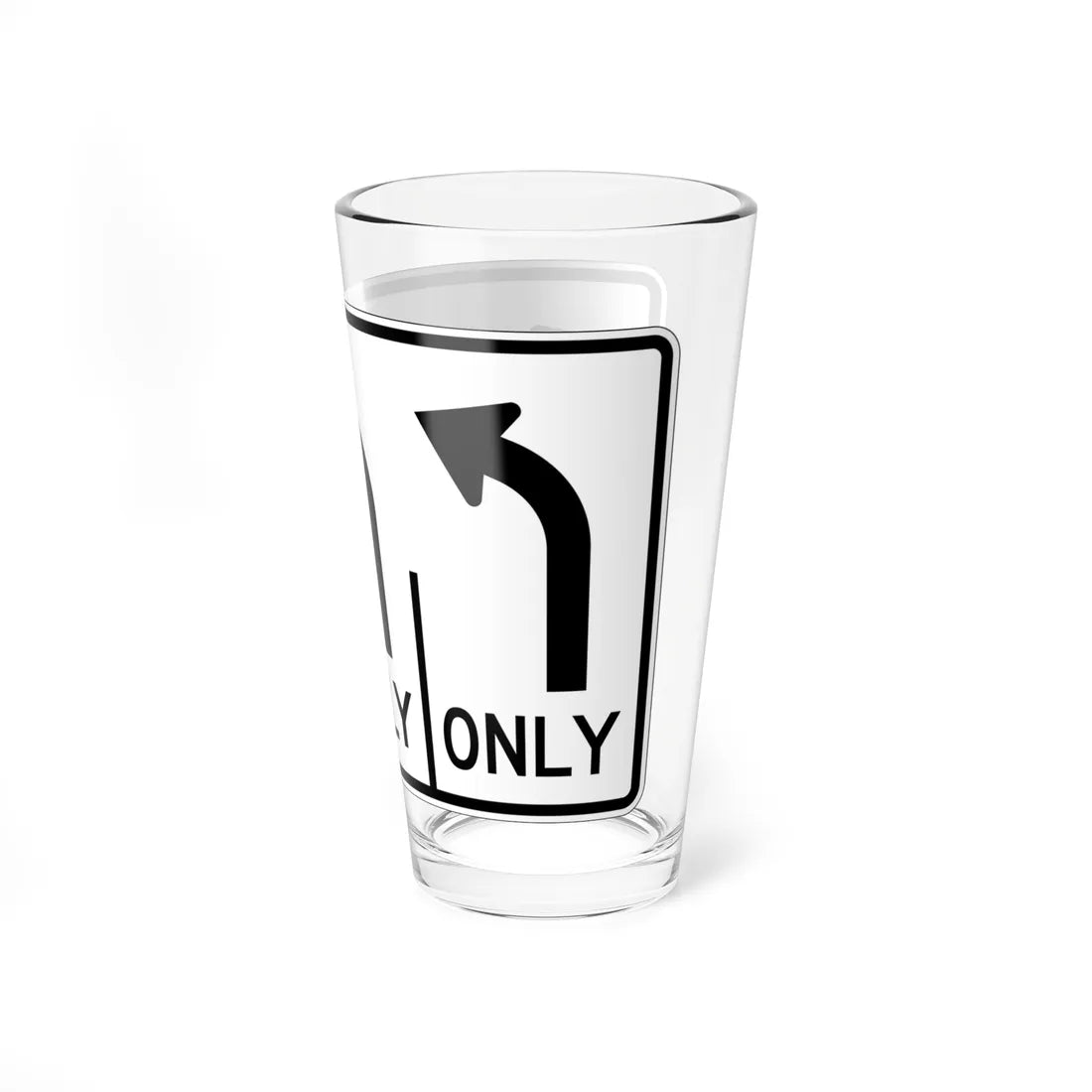 MUTCD-OH R3-H8cw (Ohio) (Road Sign) Pint Glss 16oz - Go Mug Yourself