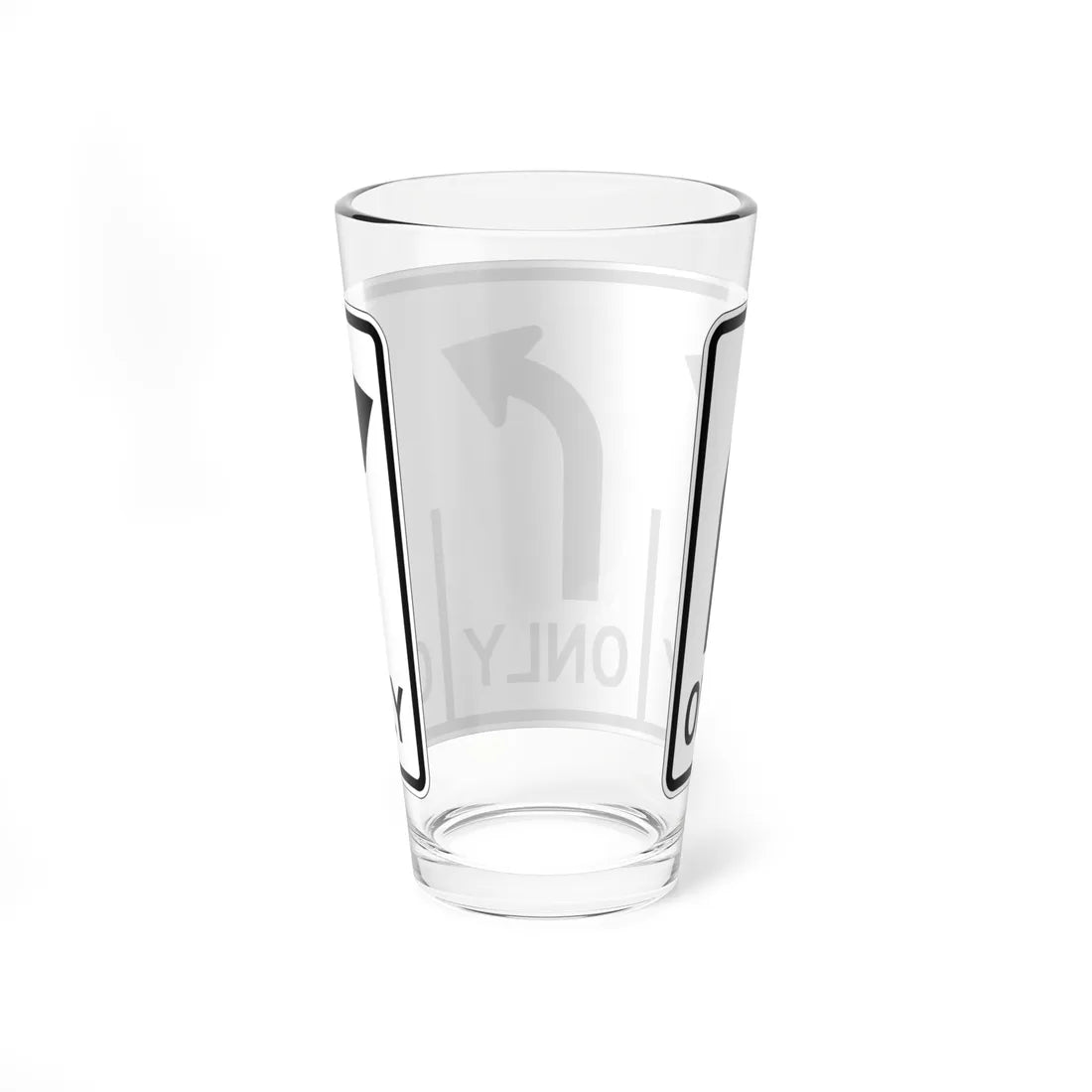 MUTCD-OH R3-H8cx (Ohio) (Road Sign) Pint Glss 16oz - Go Mug Yourself