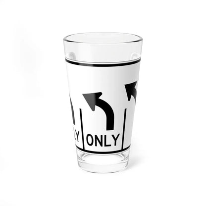 MUTCD-OH R3-H8cy (Ohio) (Road Sign) Pint Glass 16oz 16oz - Go Mug Yourself