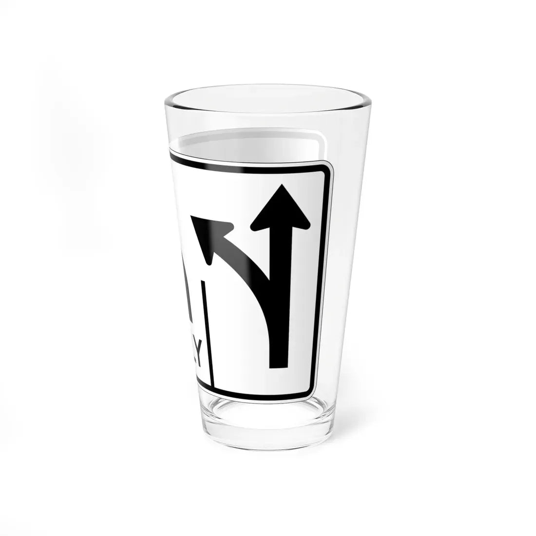 MUTCD-OH R3-H8cy (Ohio) (Road Sign) Pint Glass 16oz - Go Mug Yourself